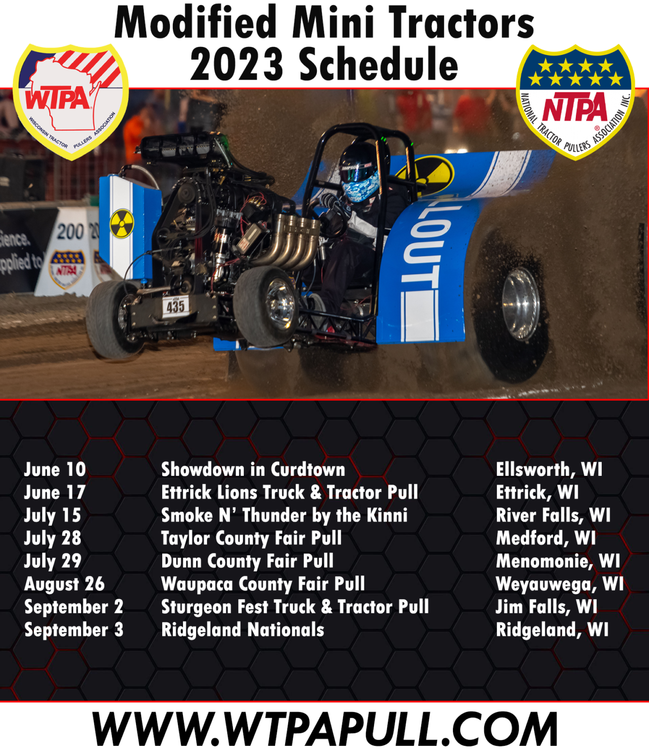 2023 Class Schedules Wisconsin Tractor Pullers Association