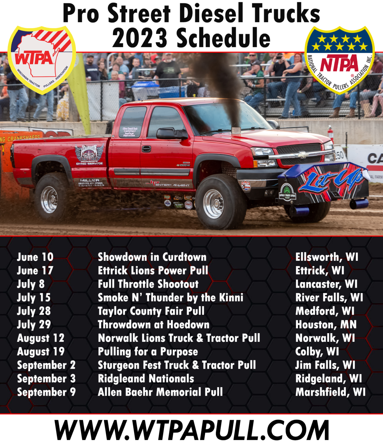 2023 Class Schedules Wisconsin Tractor Pullers Association