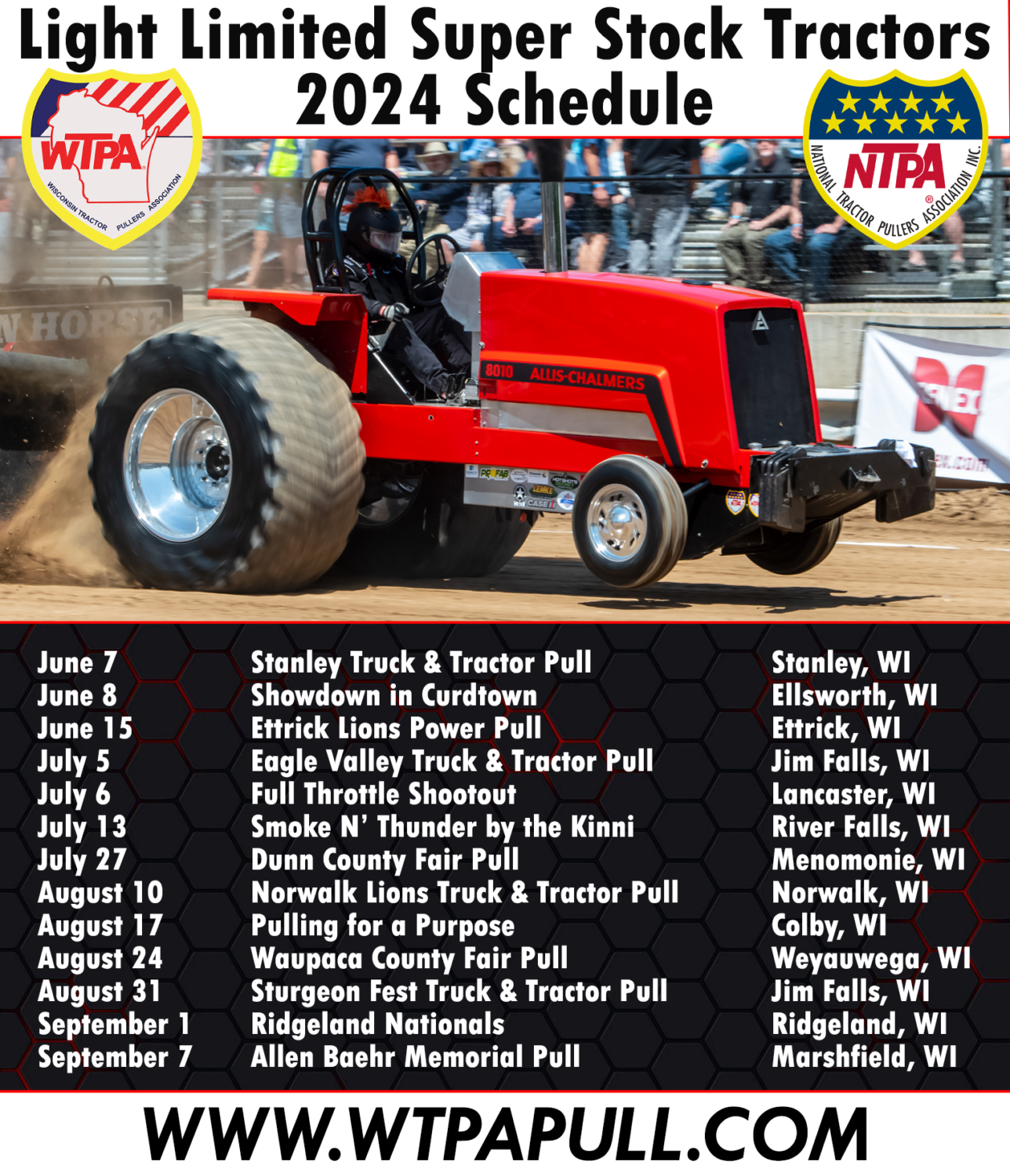 2024 Class Schedules Wisconsin Tractor Pullers Association