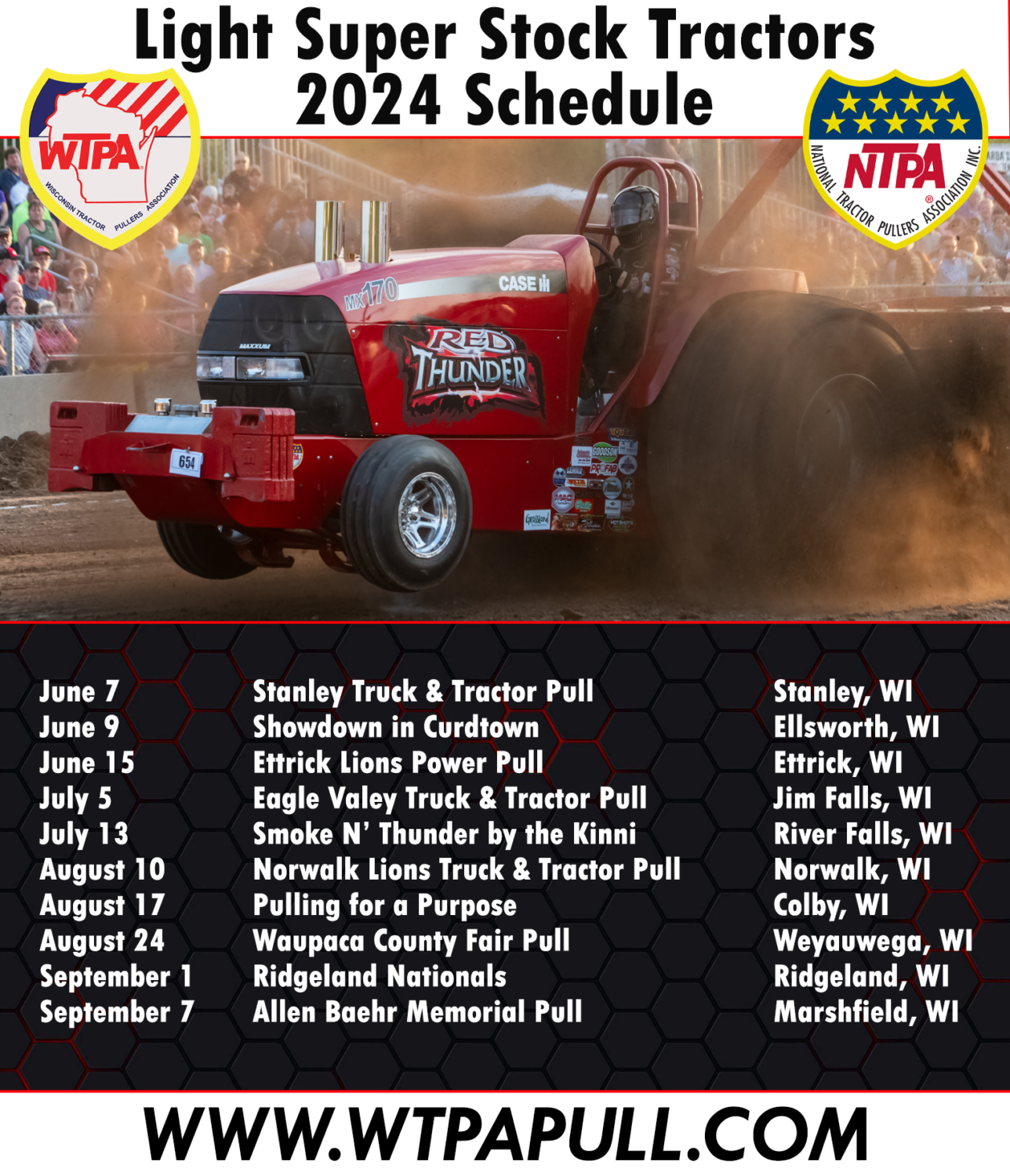 2024 Class Schedules Wisconsin Tractor Pullers Association